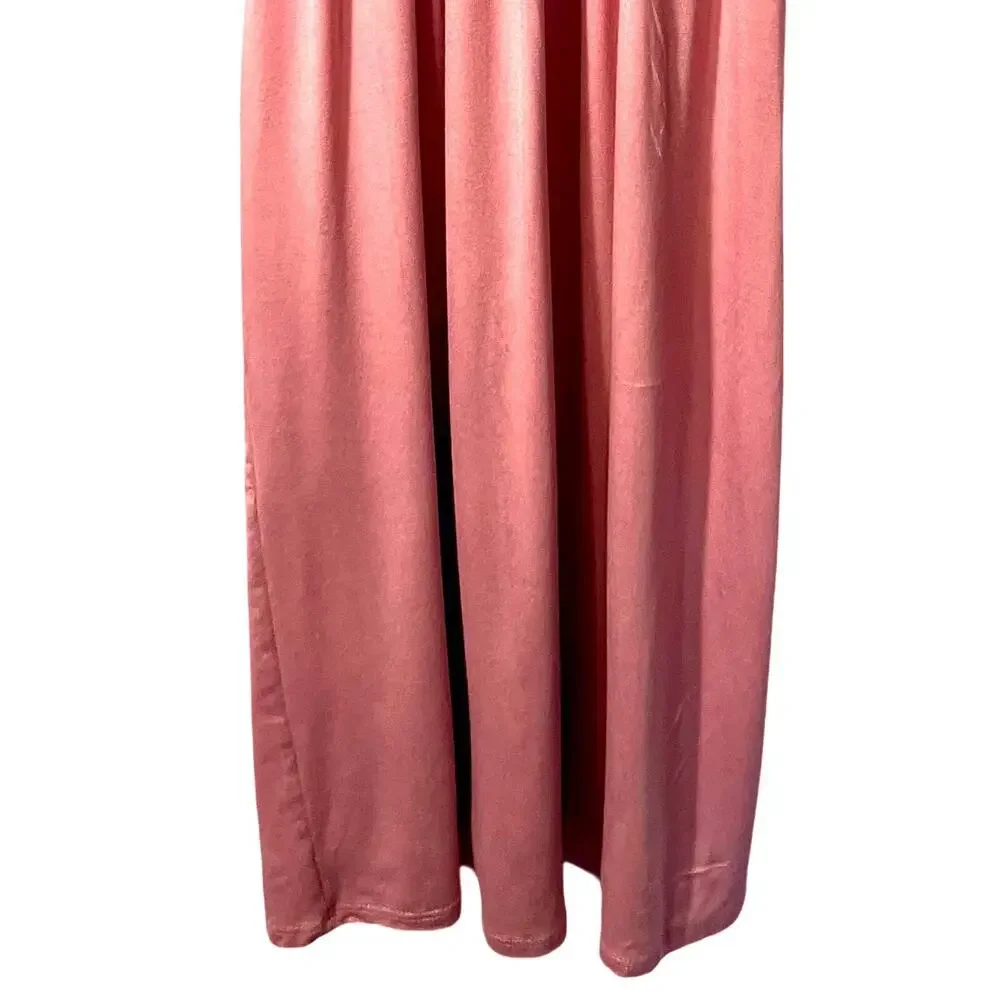 Olivia Rae Maxi Dress Womens Size S Pink Rose Lightweight Sleeveless Straps NWT - Picture 7 of 7